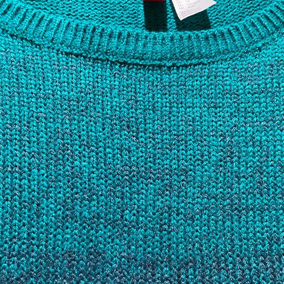 Divided by H&M Teal/Black Ombré Knit Sweater Tunic - Picture 4 of 5